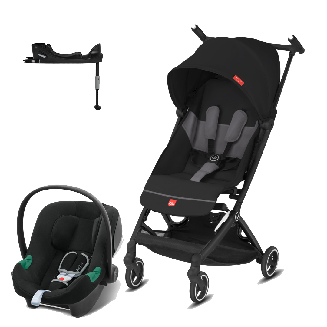 COCHE GB CBX1662159123494 TRAVEL SYSTEM POCKIT CITY VB+ATON B2+BASE NEGRO - 1