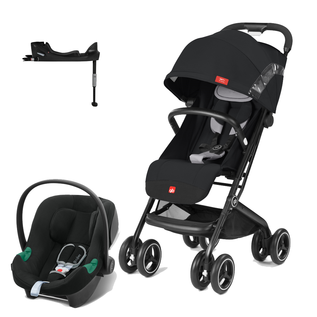 COCHE GB TRAVEL SYSTEM QBIT AT VB+ATON B2+BASE NEGRO - 1