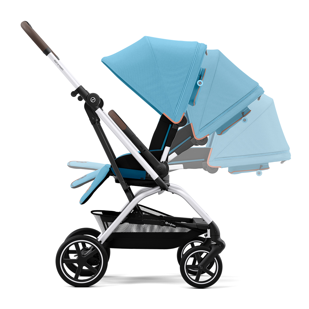 COCHE CYBEX CBX522001117 COMPACTO EEZY S TWIST PLUS SLV BEACH BLUE CELESTE - 3