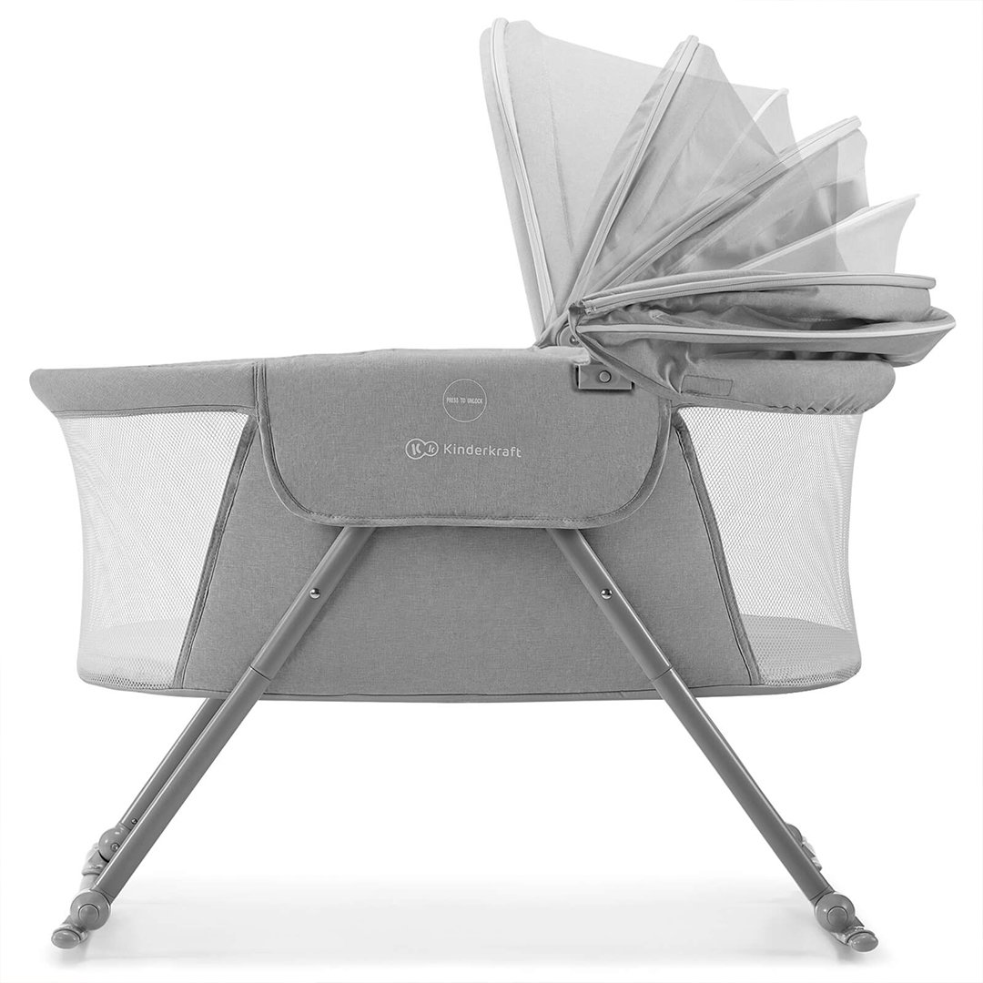 CUNA KINDERKRAFT LOVI ACERO GRIS - 2