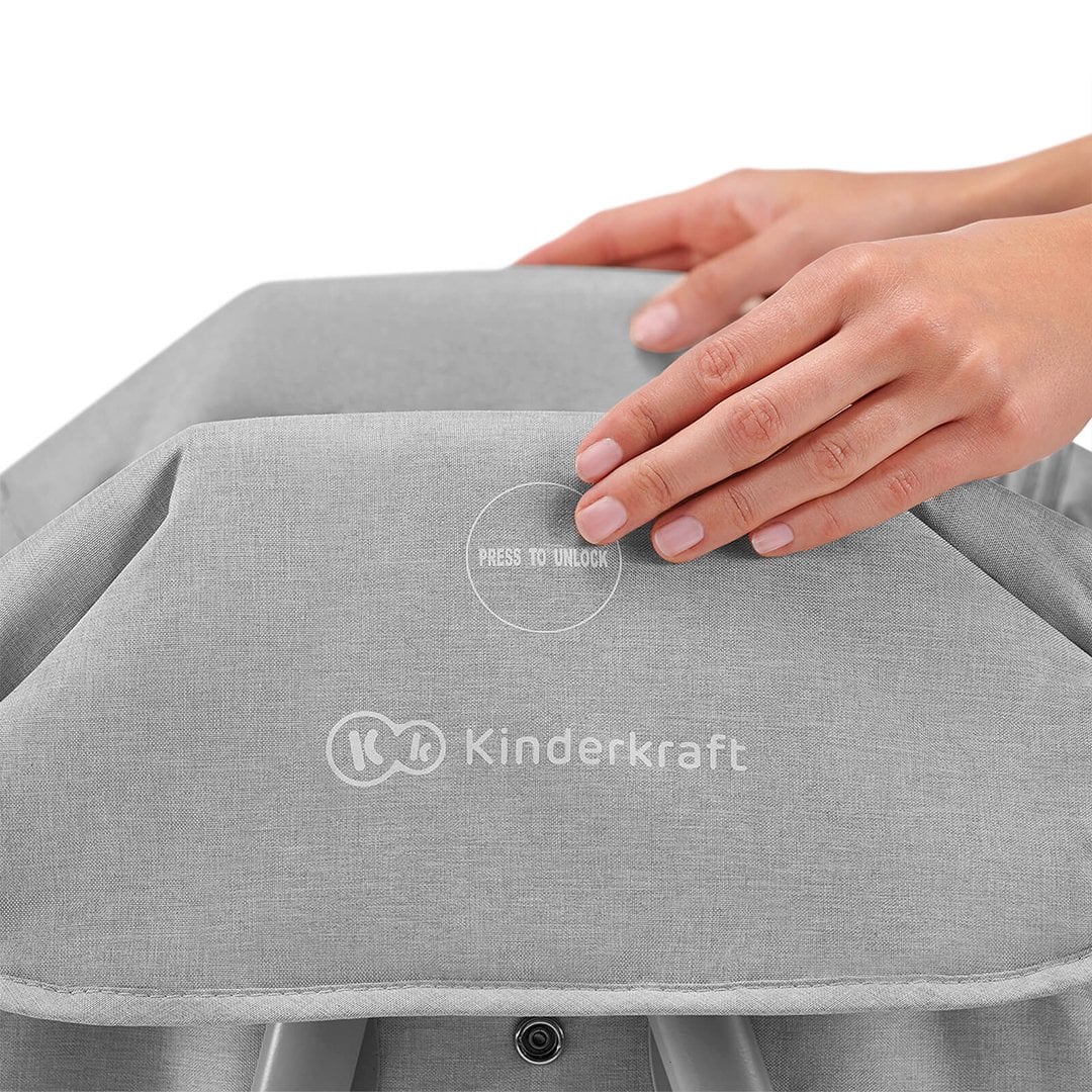 CUNA KINDERKRAFT LOVI ACERO GRIS - 7