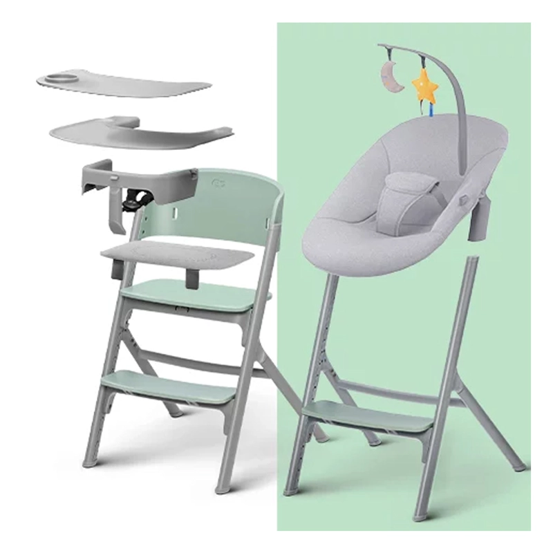 SILLA COMER KINDERKRAFT EVOLUTIVA LIVY WOOD + NIDO CALMEE GRIS - 9