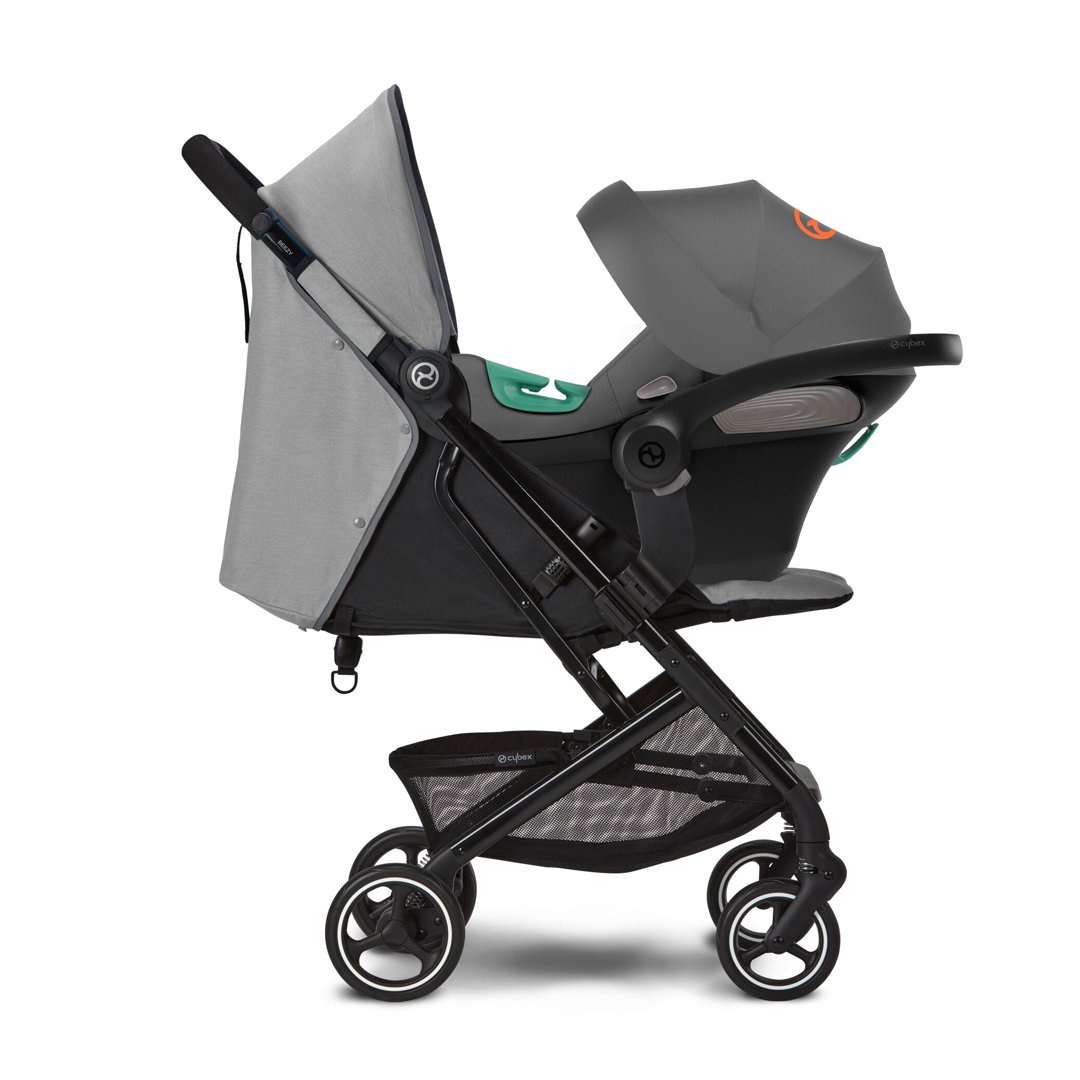 COCHE CYBEX TRAVEL SYSTEM BEEZY BLK GREY + ATON S2 + BASE GRIS - 7