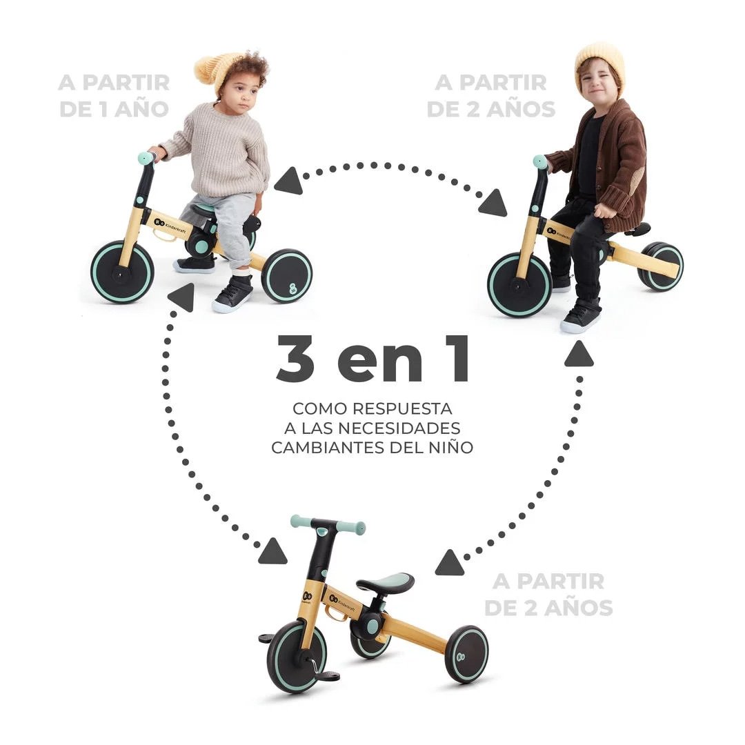 TRICICLO 4TRIKE 3EN1 SUNFLOWER BLUE - 9