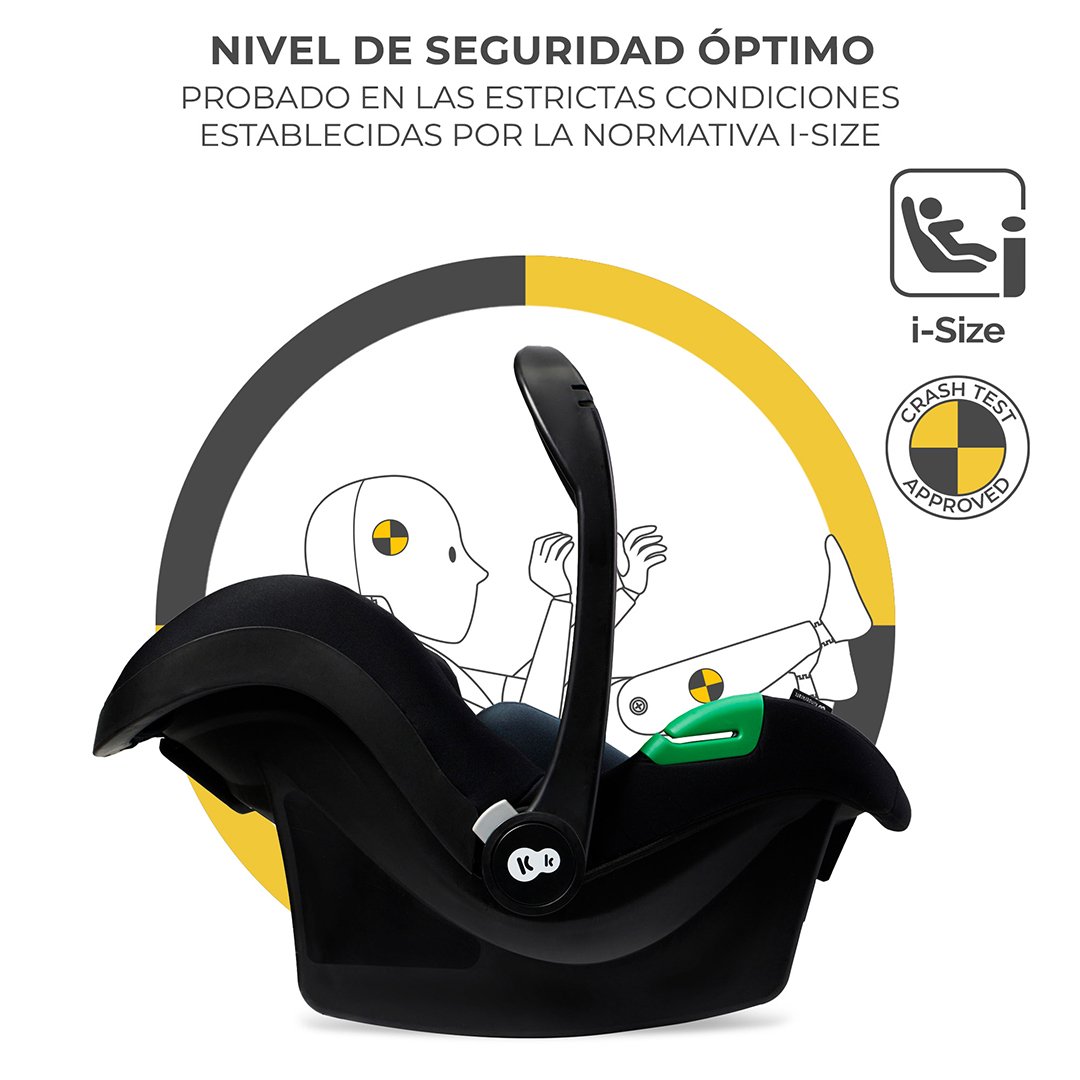 SILLA AUTO KINDERKRAFT NIDO MINK PRO I-SIZE + BASE ISOFIX NEGRO - 6