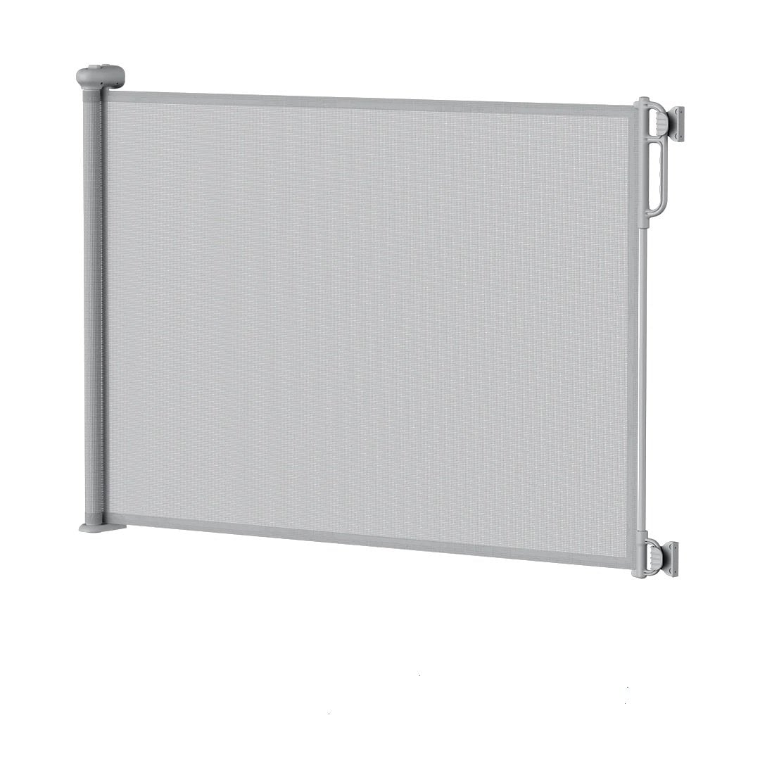 PUERTA SEGURIDAD MOMCOZY GRIS PUERTA RETRÁCTIL SEGURIDAD PARA BEBÉS - 1