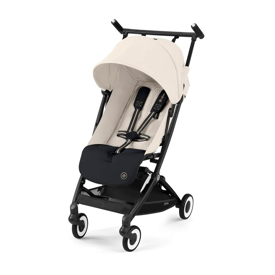 COCHE CYBEX COMPACTO LIBELLE CANVAS WHITE BEIGE - 1