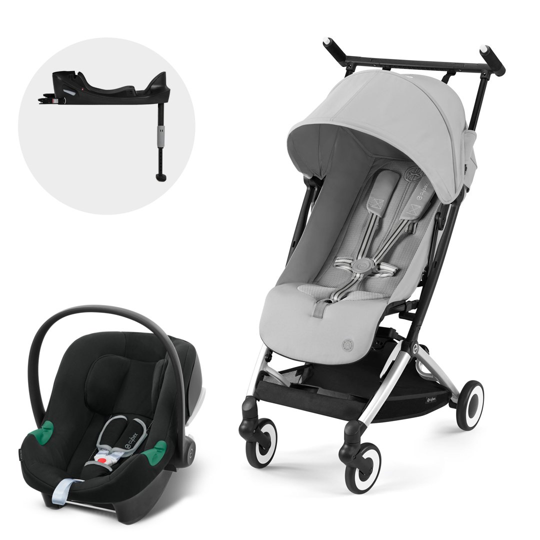 COCHE CYBEX TRAVEL SYSTEM LIBELLE FG + ATON B2 + BASE GRIS CLARO - 1