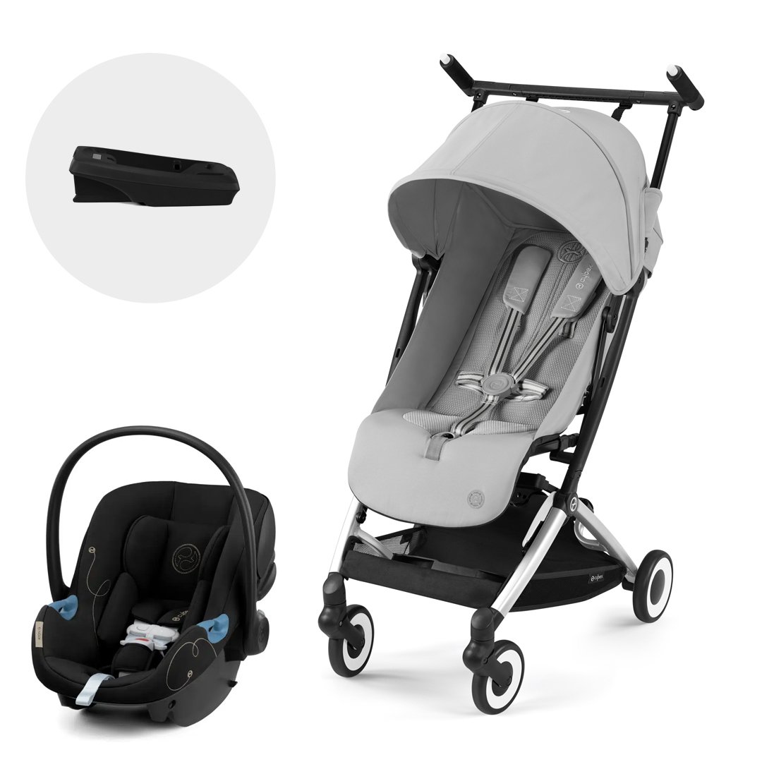 COCHE CYBEX TRAVEL SYSTEM LIBELLE FG + ATON G + BASE GRIS - 1