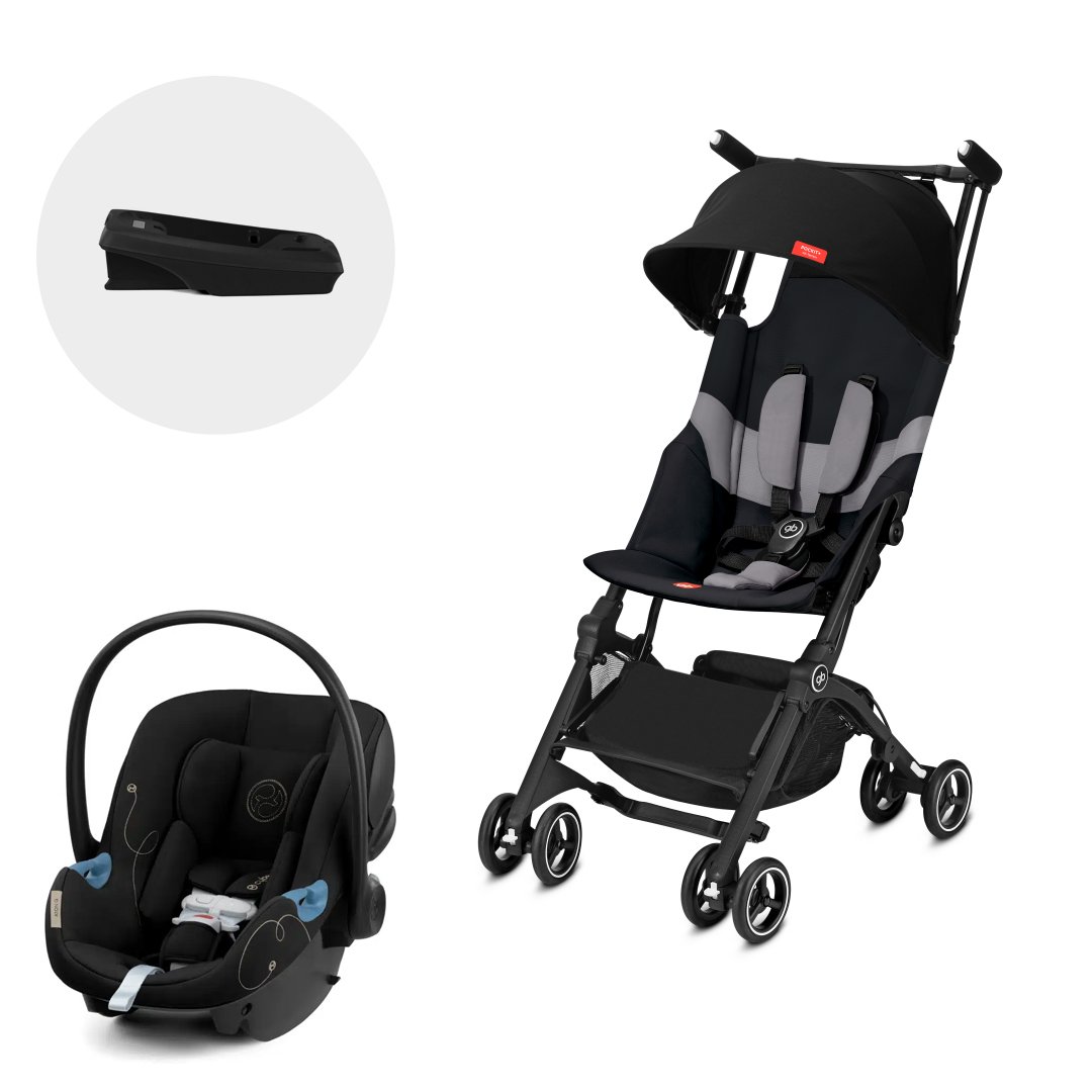 COCHE GB TRAVEL SYSTEM POCKIT PLUS AT + ATON G + BASE NEGRO - 1