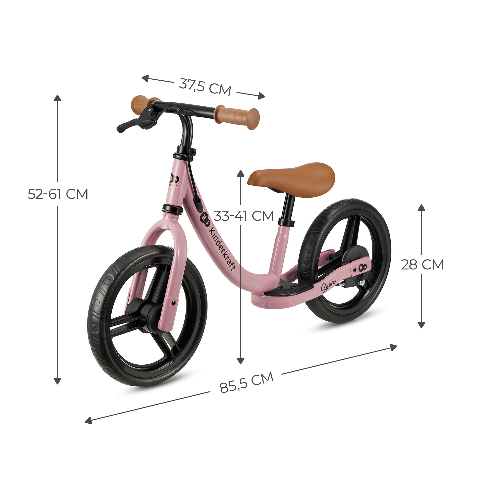 BICICLETA DE BALANCE SPACE DARK PINK - ROSA - 7