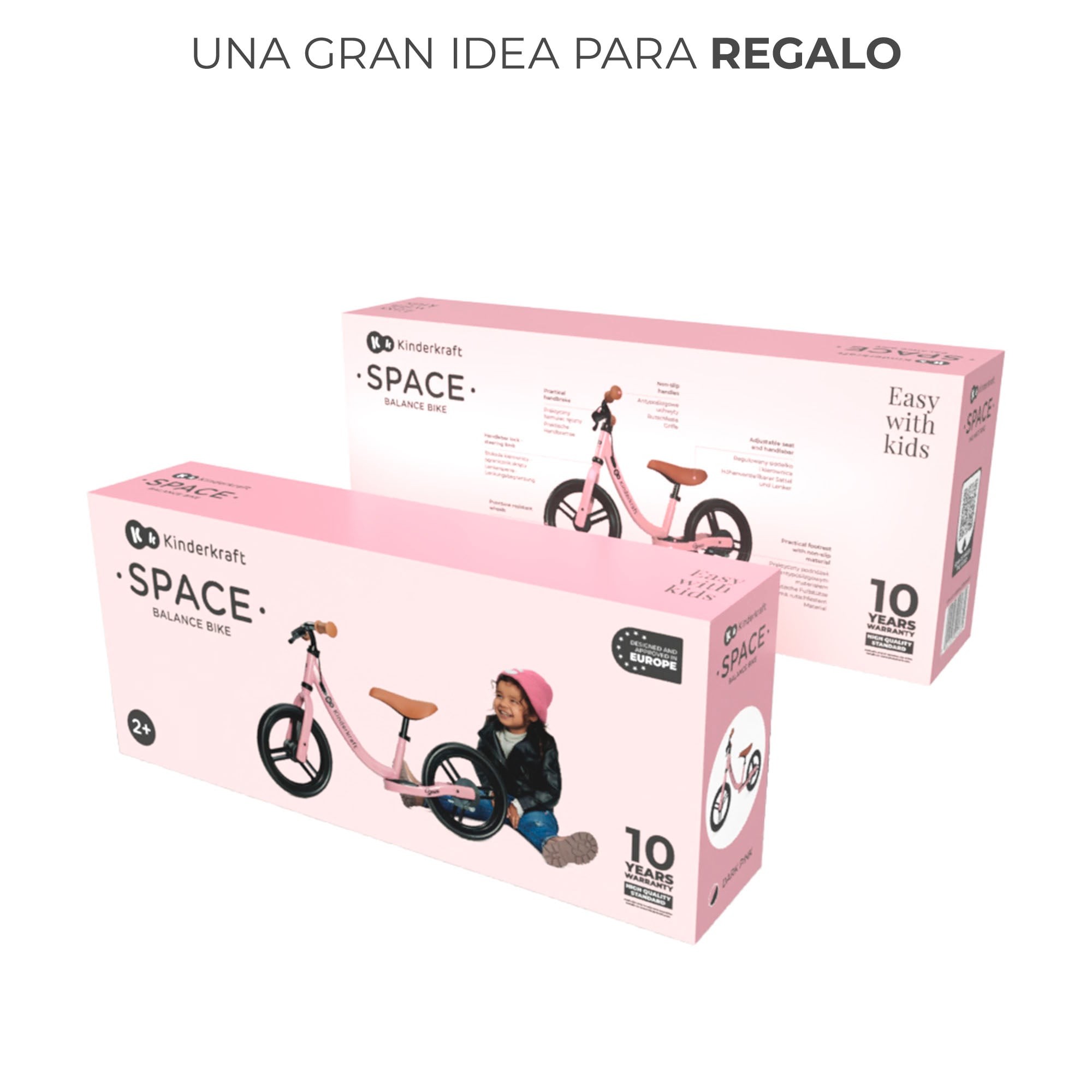 BICICLETA DE BALANCE SPACE DARK PINK - ROSA - 8