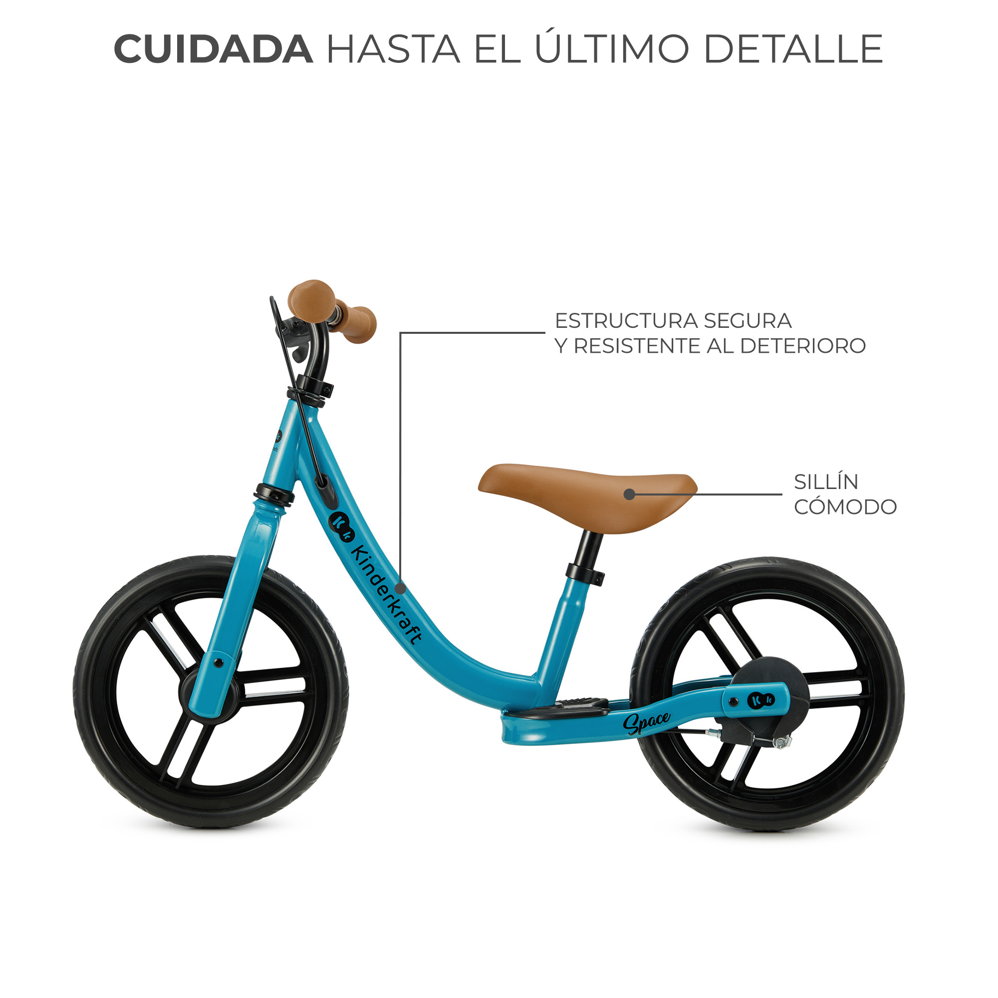 BICICLETA DE BALANCE SPACE DEEP BLUE - AZUL - 3