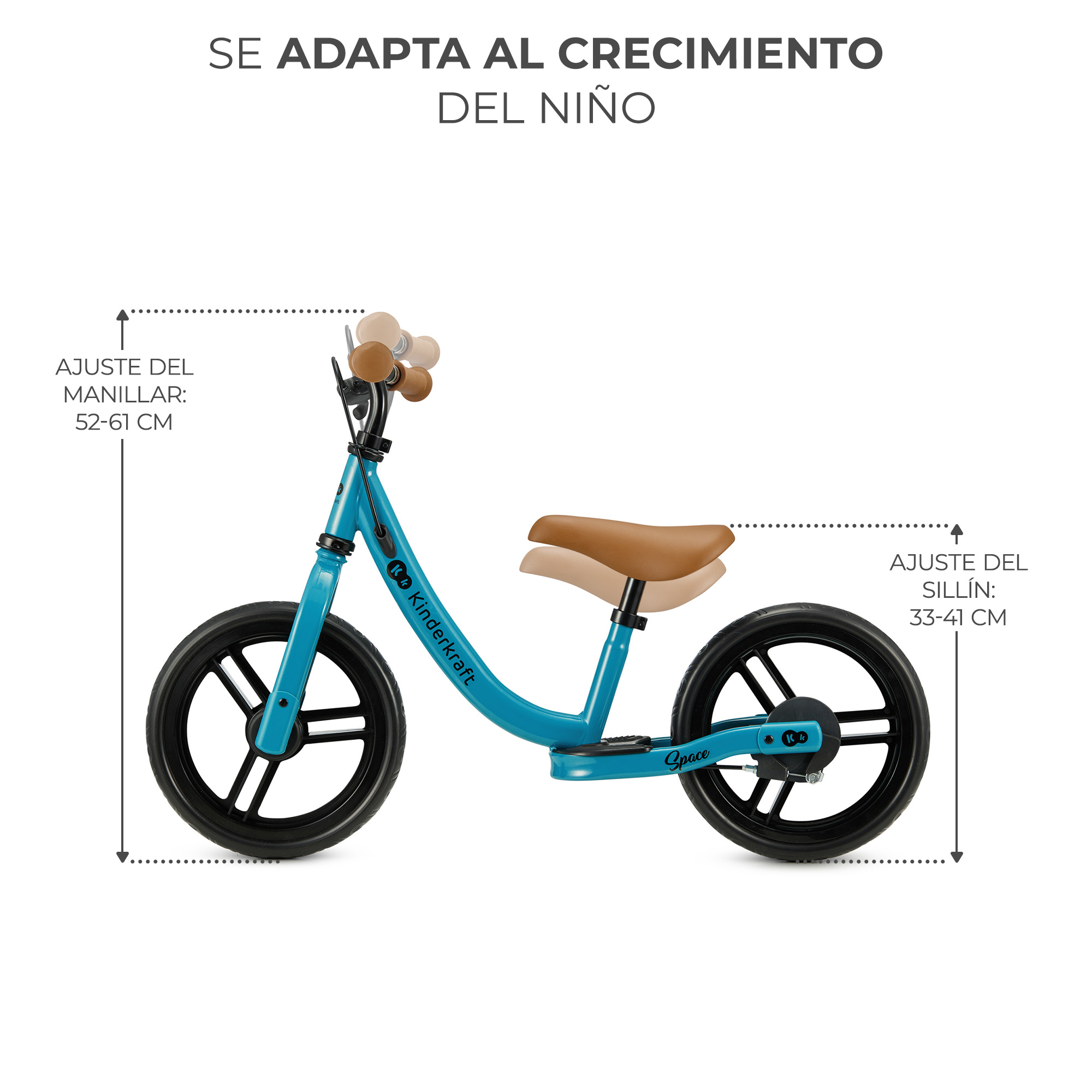 BICICLETA DE BALANCE SPACE DEEP BLUE - AZUL - 4