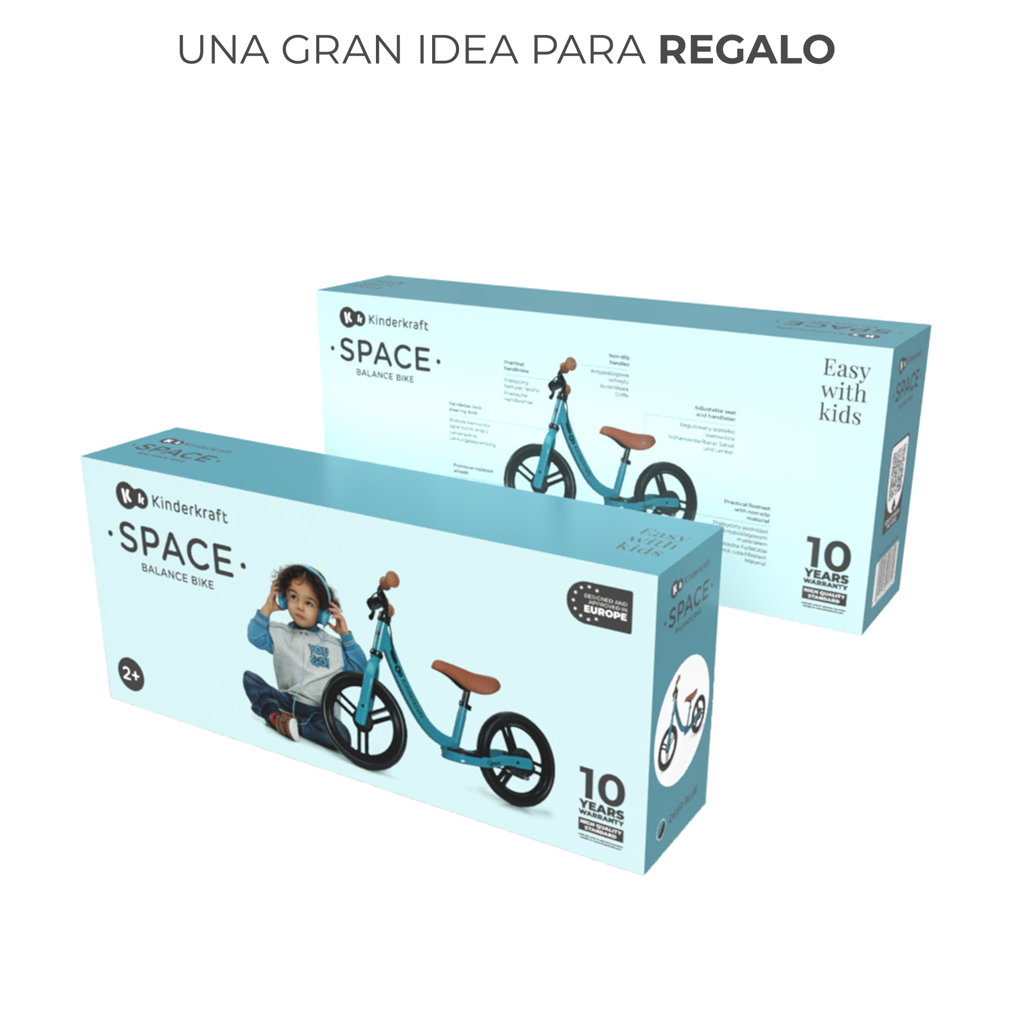 BICICLETA DE BALANCE SPACE DEEP BLUE - AZUL - 8