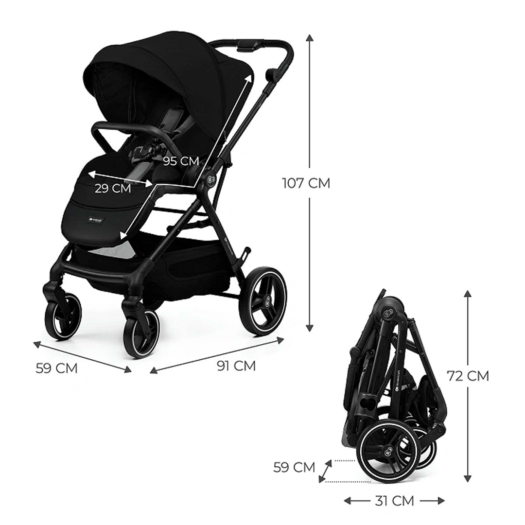 COCHE DE PASEO YOXI PURE BLACK - NEGRO - 6