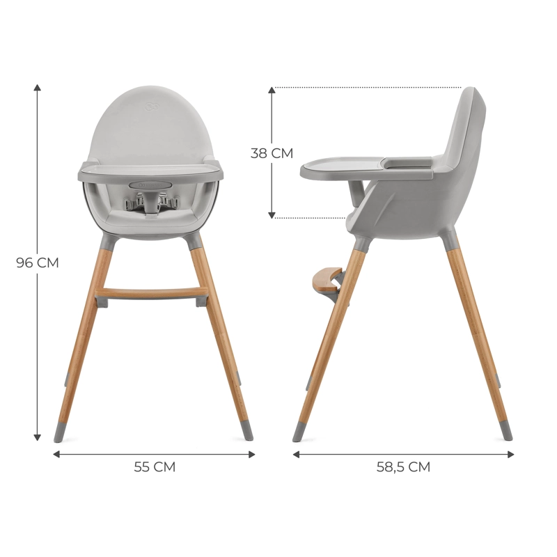 SILLA DE COMER FINI 2 - GRIS - 5
