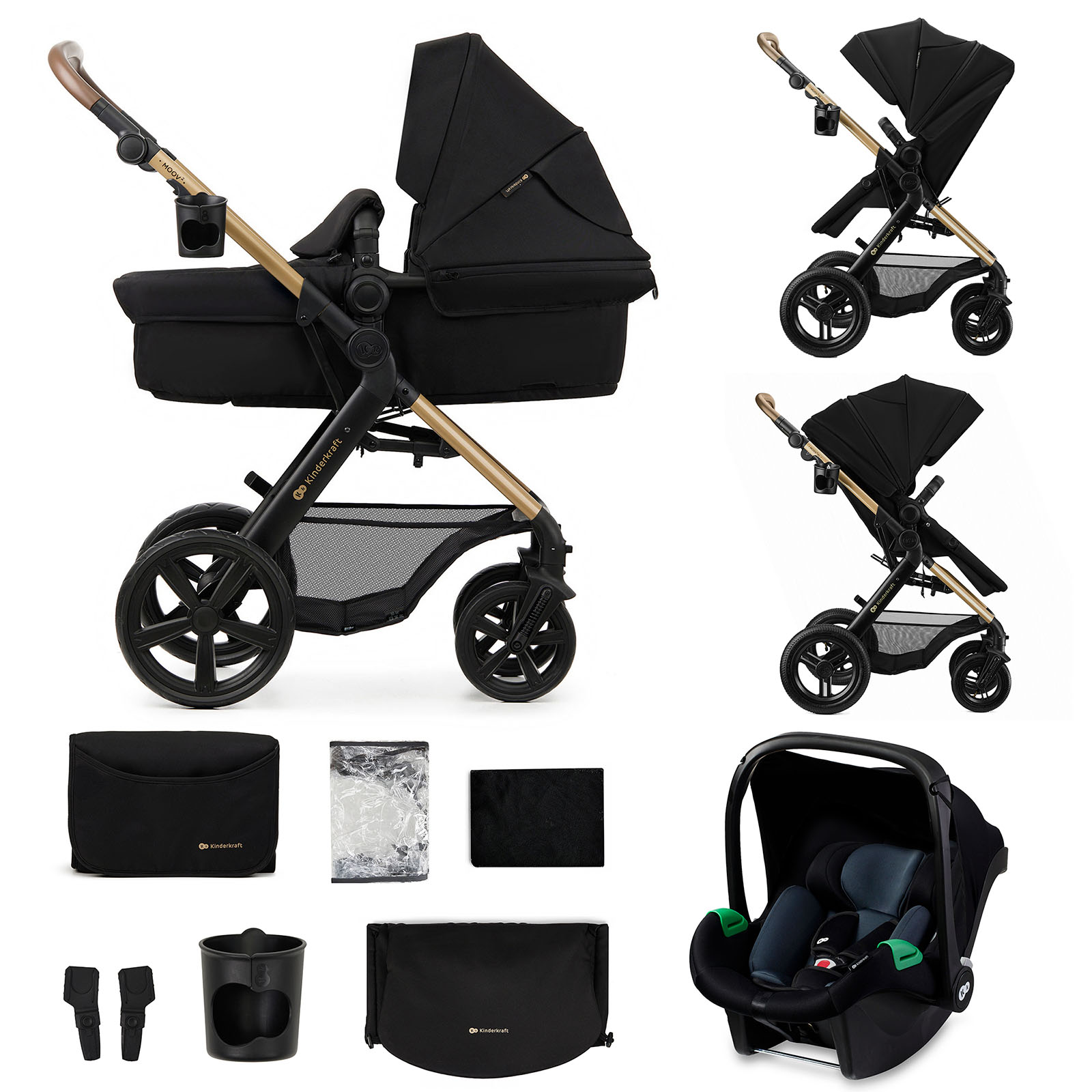 COCHE TRAVEL SYSTEM MOOV 2 XL AIR - NEGRO - 2