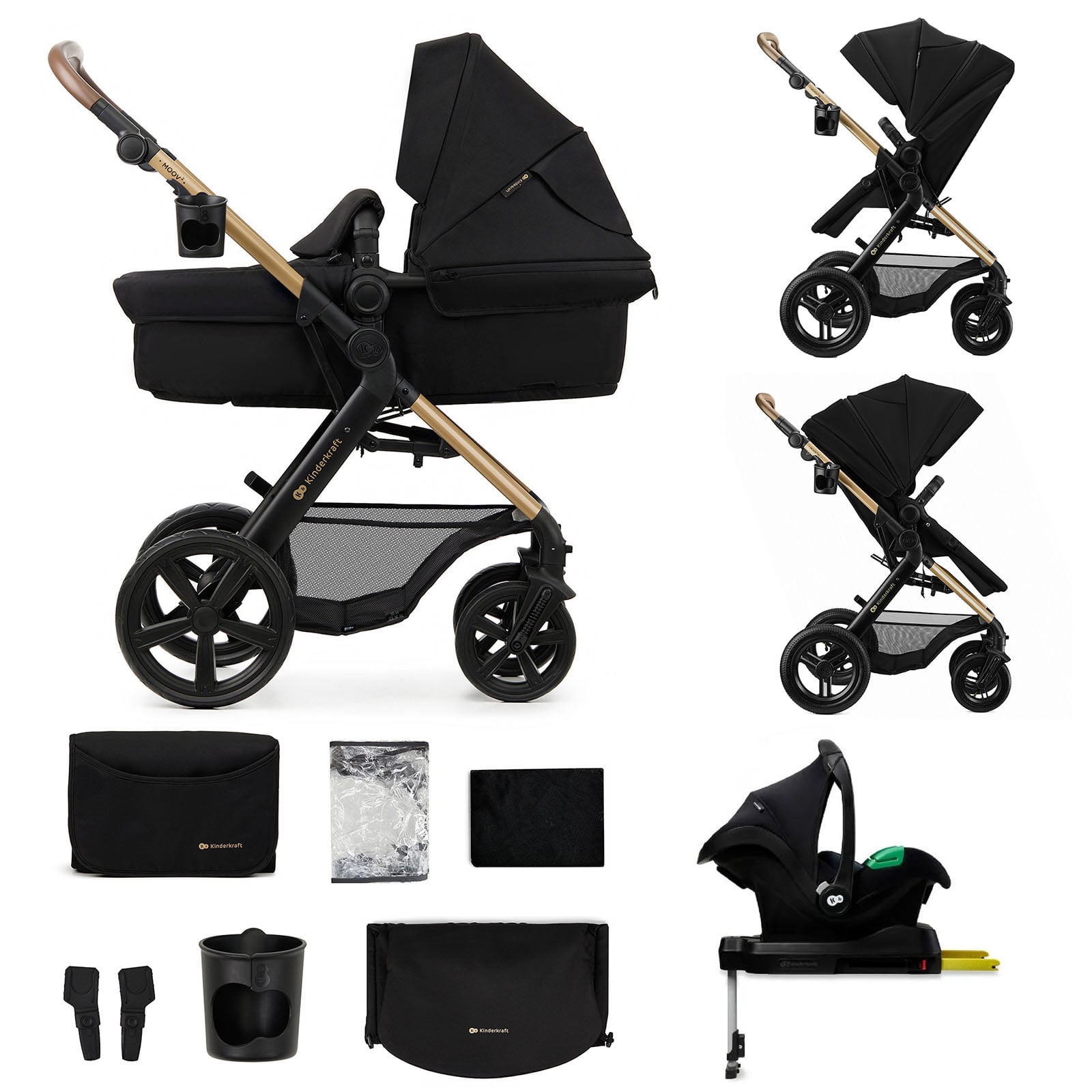 COCHE TRAVEL SYSTEM MOOV2 XL AIR BLACK 3 EN 1 + BASE - 3