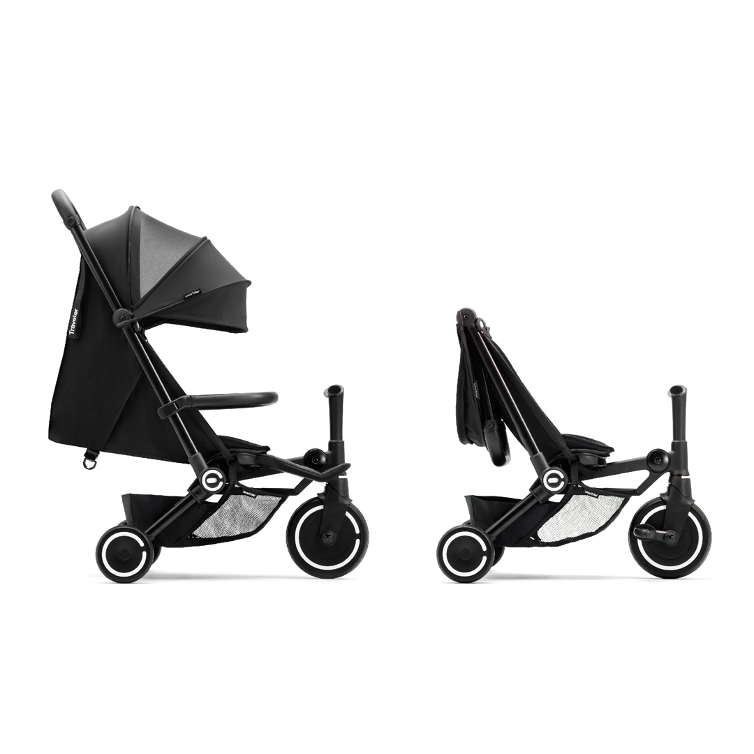 COCHE TRICICLO TRAVELER EN COLOR NEGRO - 4