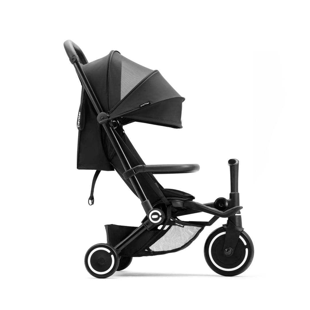 COCHE TRICICLO TRAVELER EN COLOR NEGRO - 5