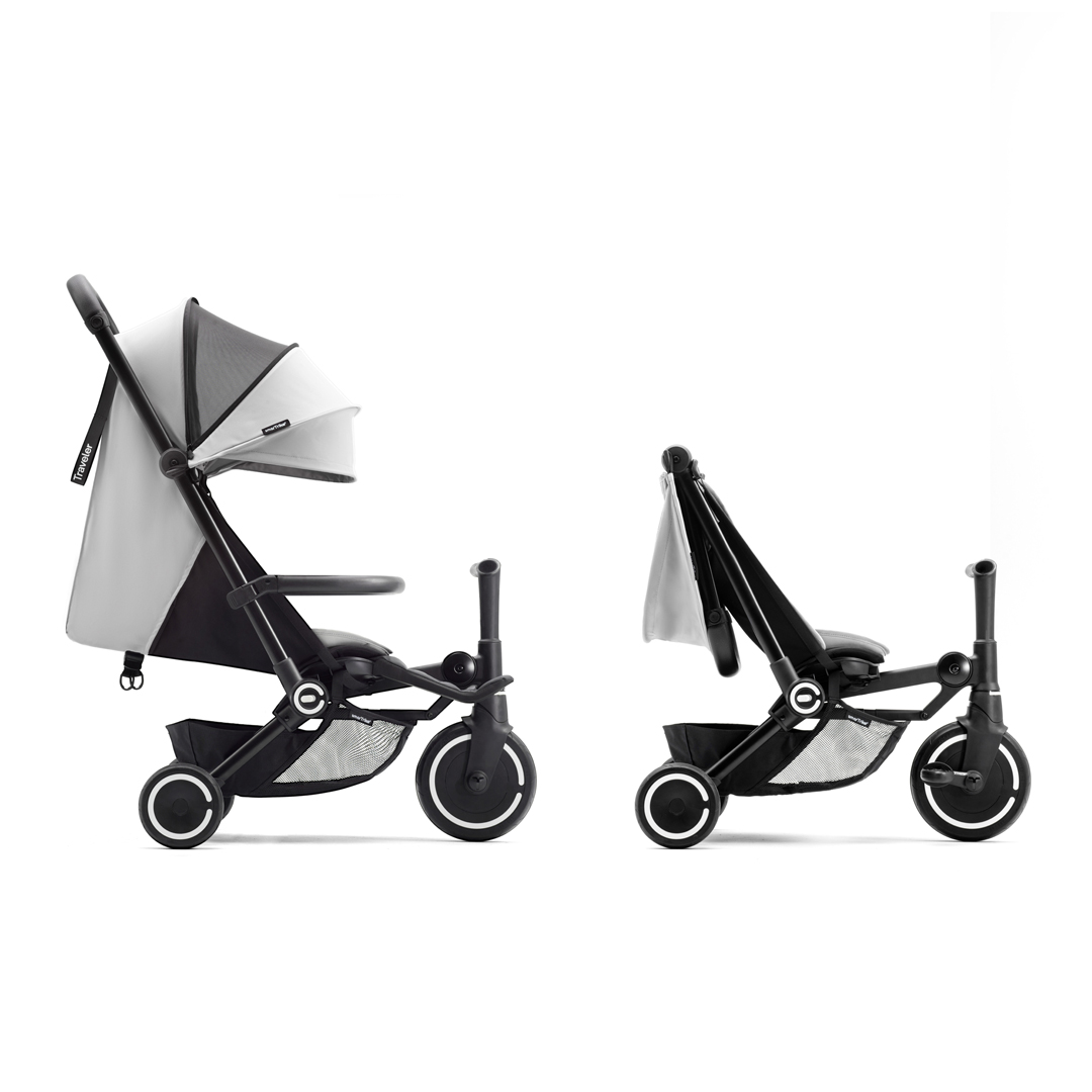 COCHE TRICICLO TRAVELER EN COLOR BLANCO - 3