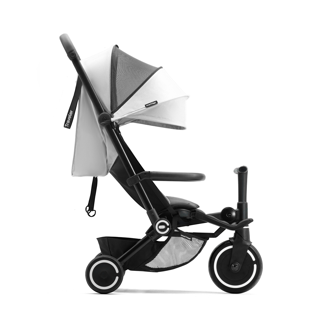 COCHE TRICICLO TRAVELER EN COLOR BLANCO - 4