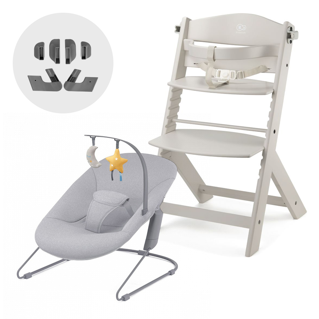 SILLA DE COMER 4 EN 1: ENOCK + CALMEE BEIGE - 2