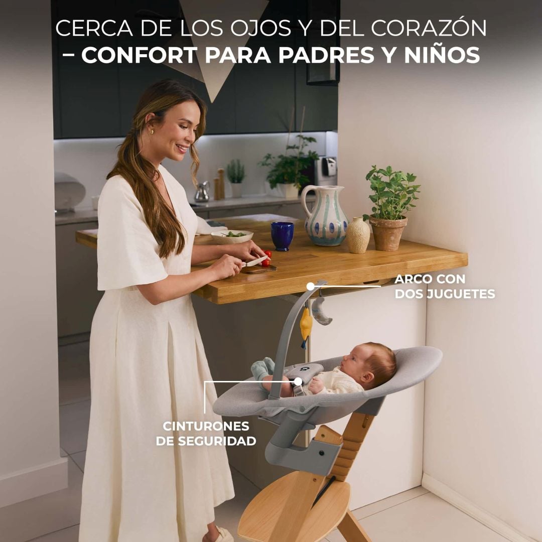 SILLA DE COMER 4 EN 1: ENOCK + CALMEE BEIGE - 5