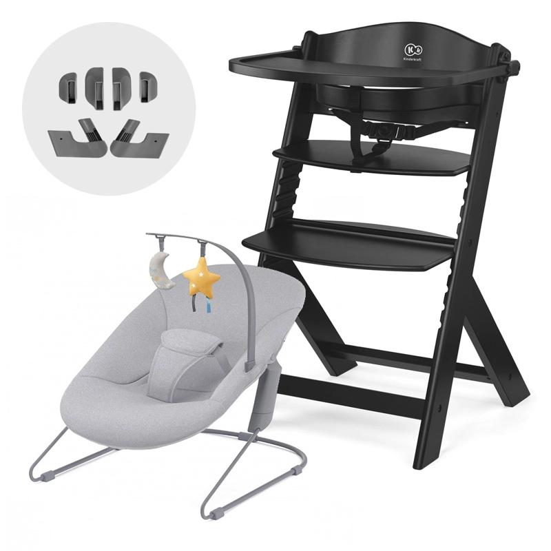 SILLA DE COMER 4 EN 1: ENOCK + CALMEE BLACK - 2