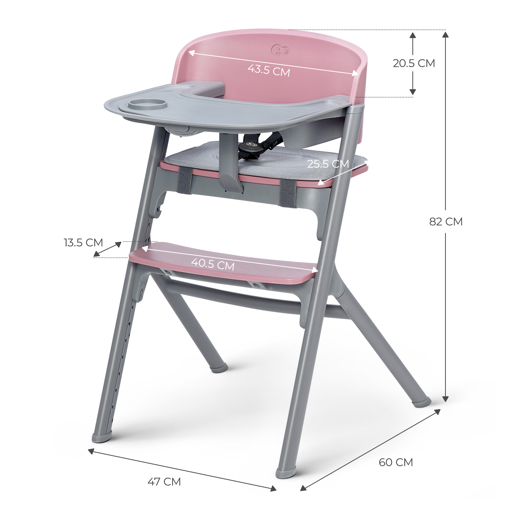 SILLA DE COMER 4 EN 1: LIVY + CALMEE - PINK - 6