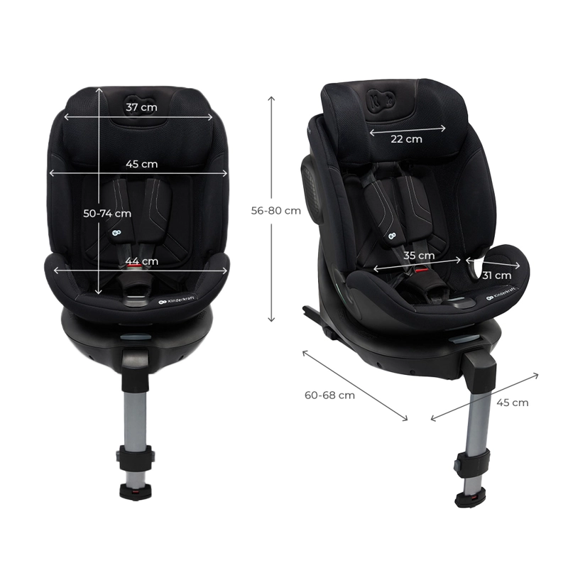 SILLA DE AUTO CONVERTIBLE XRIDER 2 I-SIZE NEGRO - 7