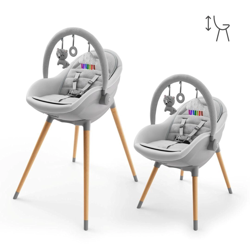SILLA DE COMER 3 EN 1  FINI UP - GRIS - 5