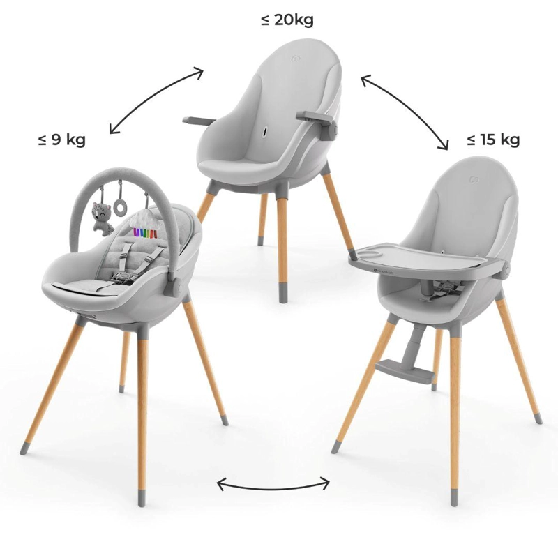 SILLA DE COMER 3 EN 1  FINI UP - GRIS - 7