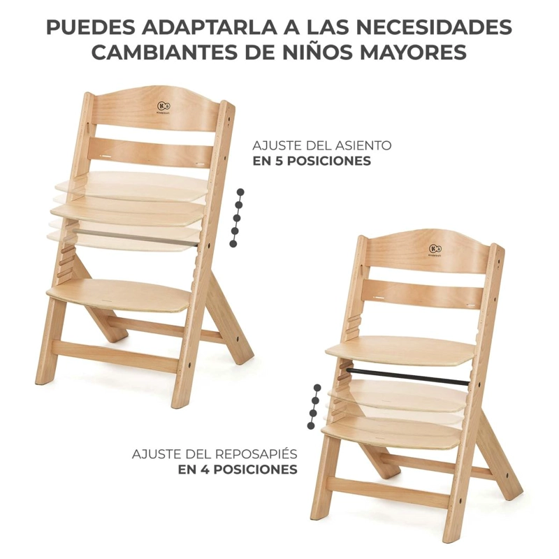 SILLA DE COMER 4 EN 1: ENOCK + CALMEE WOODEN - 3