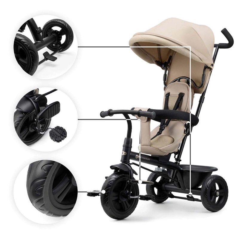 TRICICLO 5 EN 1 FREEWAY BEIGE - 5