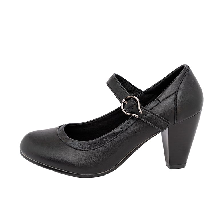 ZAPATO DE CUERO CUECA CHILOTA NEGRO ALQUIMIA - 2