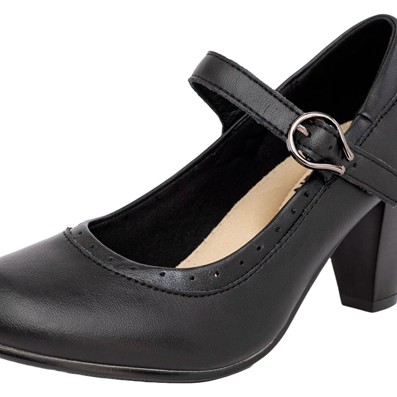 ZAPATO DE CUERO CUECA CHILOTA NEGRO ALQUIMIA - 4