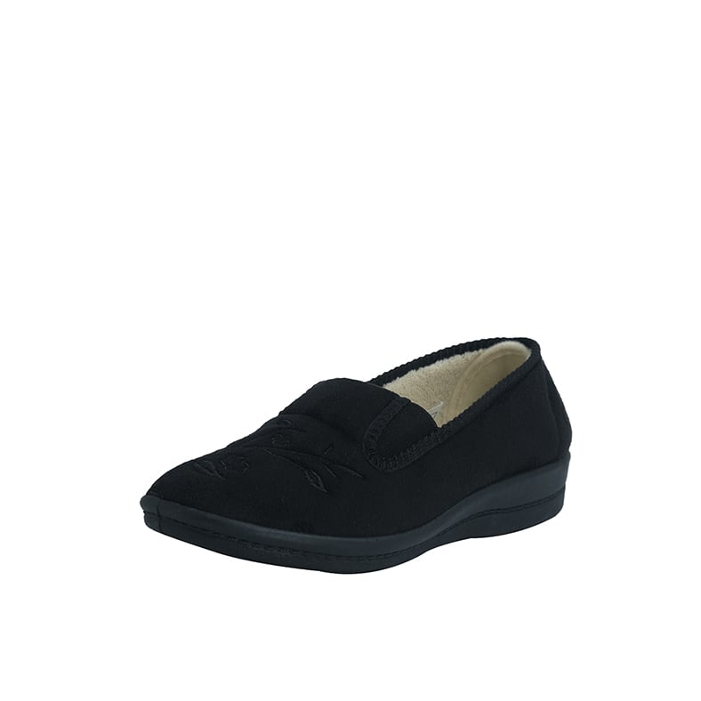 MOCASINES MUJER PASSER TEXTIL NEGRO SHANGAI - 1