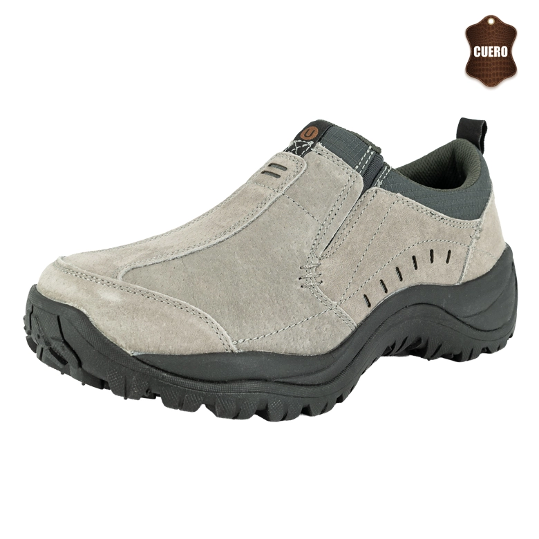 ZAPATO DE CUERO CEDRO GRIS LONDON ADIXT - 1