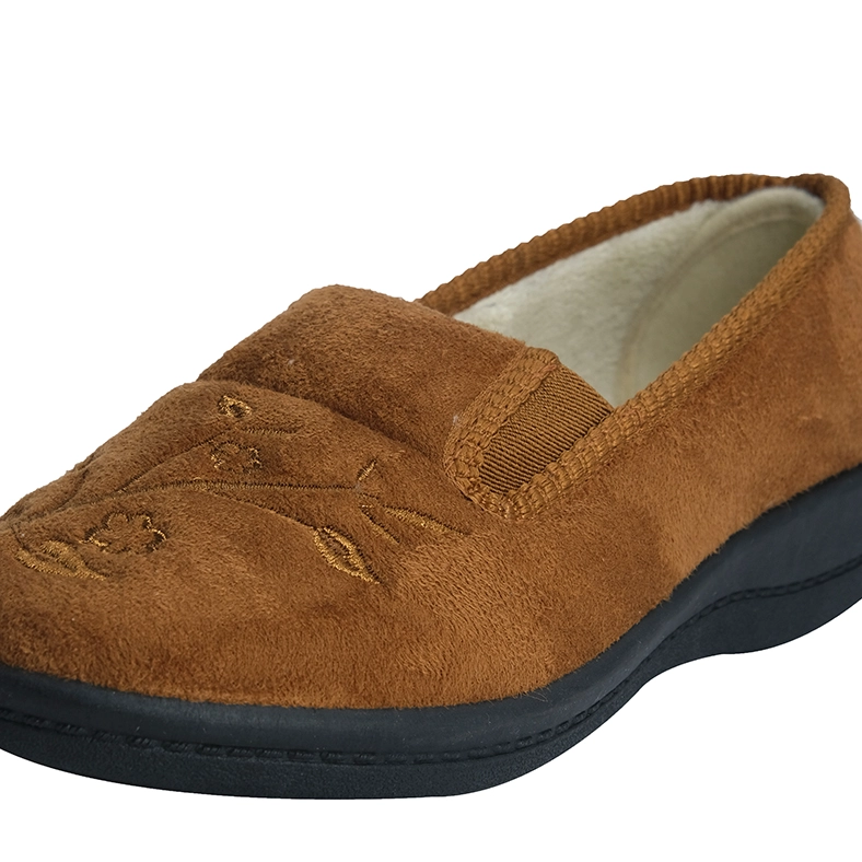 MOCASINES MUJER PASSER TEXTIL SHANGAI CARAMELO - 4
