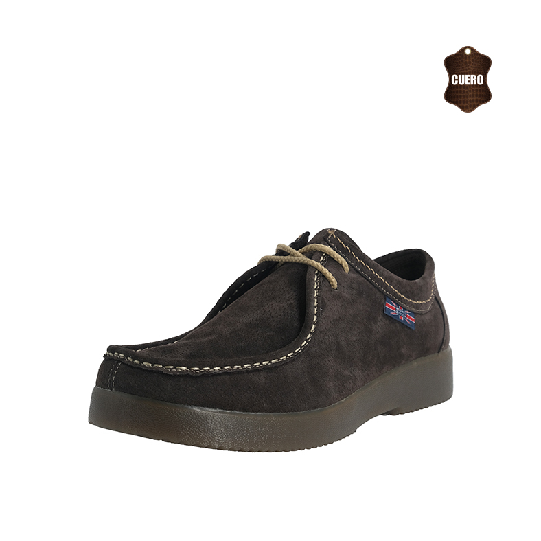 ZAPATO DE CUERO CASUAL CAFE  THAMRIN LONDON ADIXT - 1