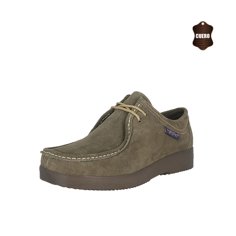 ZAPATO DE CUERO CASUAL TOSTADO THAMRIN LONDON ADIXT - 1