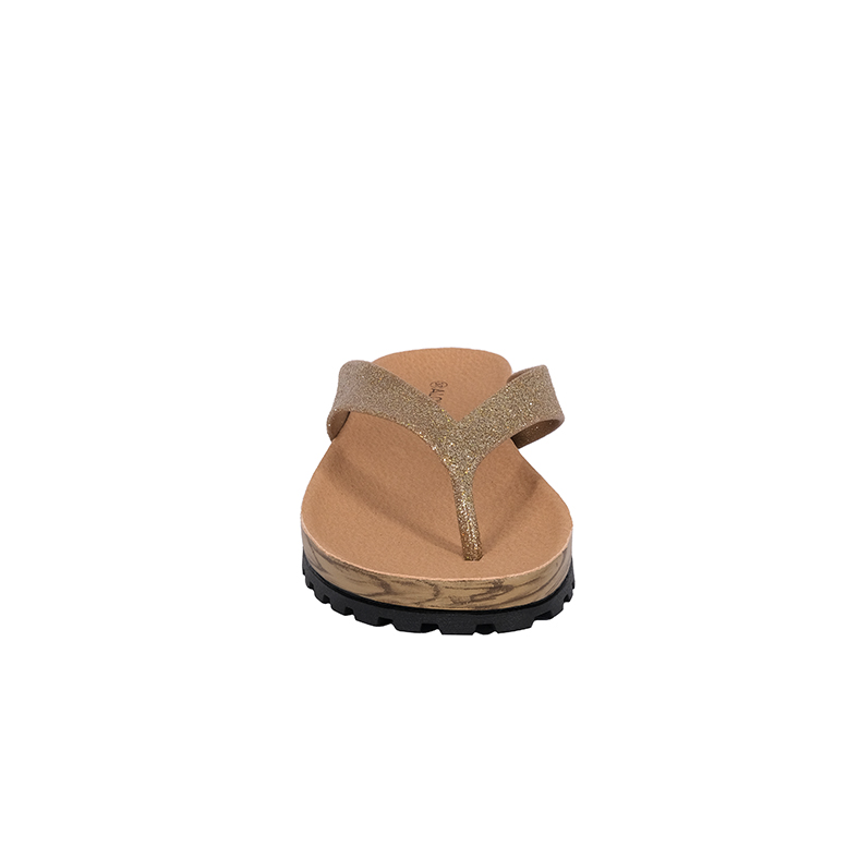SANDALIAS MUJER ALQUIMIA DORADO PLANA SAO - 3