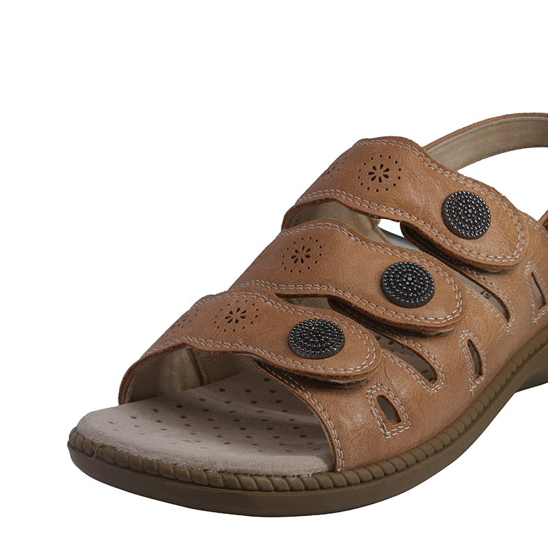 SANDALIAS MUJER PASSER NOSHAQ TOSTADO - 4