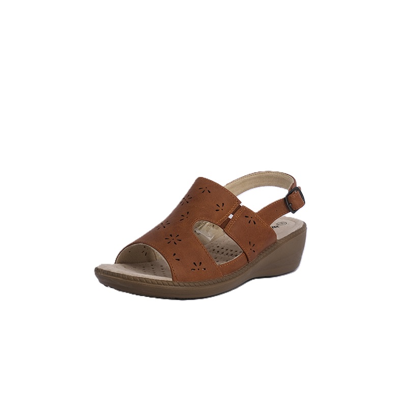 SANDALIAS MUJER PASSER CARAMELO SHERPI - 1