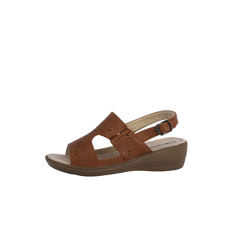 SANDALIAS MUJER PASSER CARAMELO SHERPI - 2