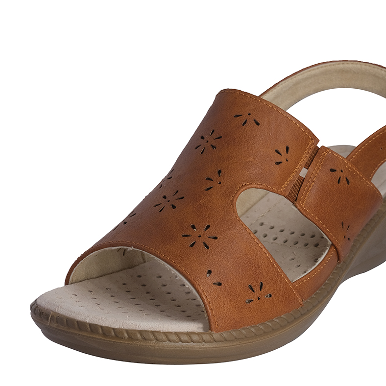 SANDALIAS MUJER PASSER CARAMELO SHERPI - 4