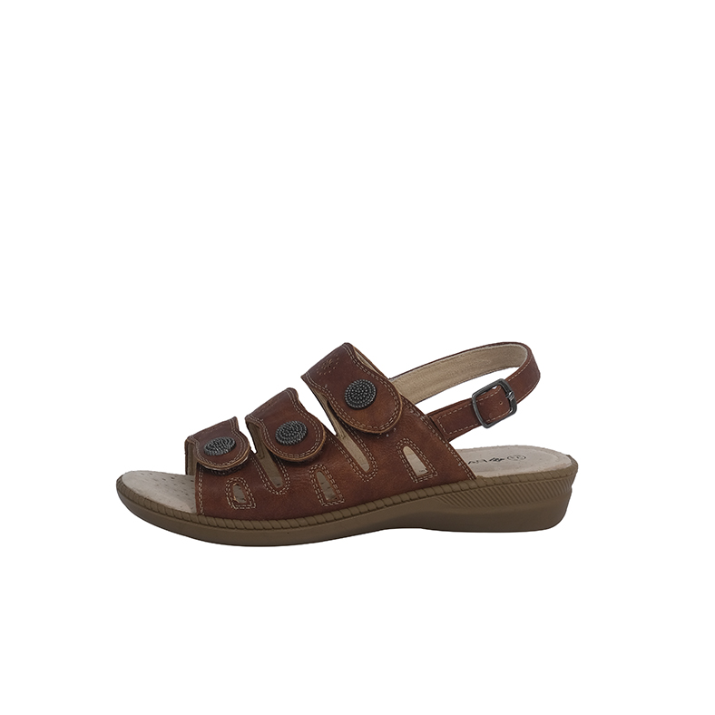 SANDALIAS MUJER PASSER CARAMELO NOSHAQ - 2