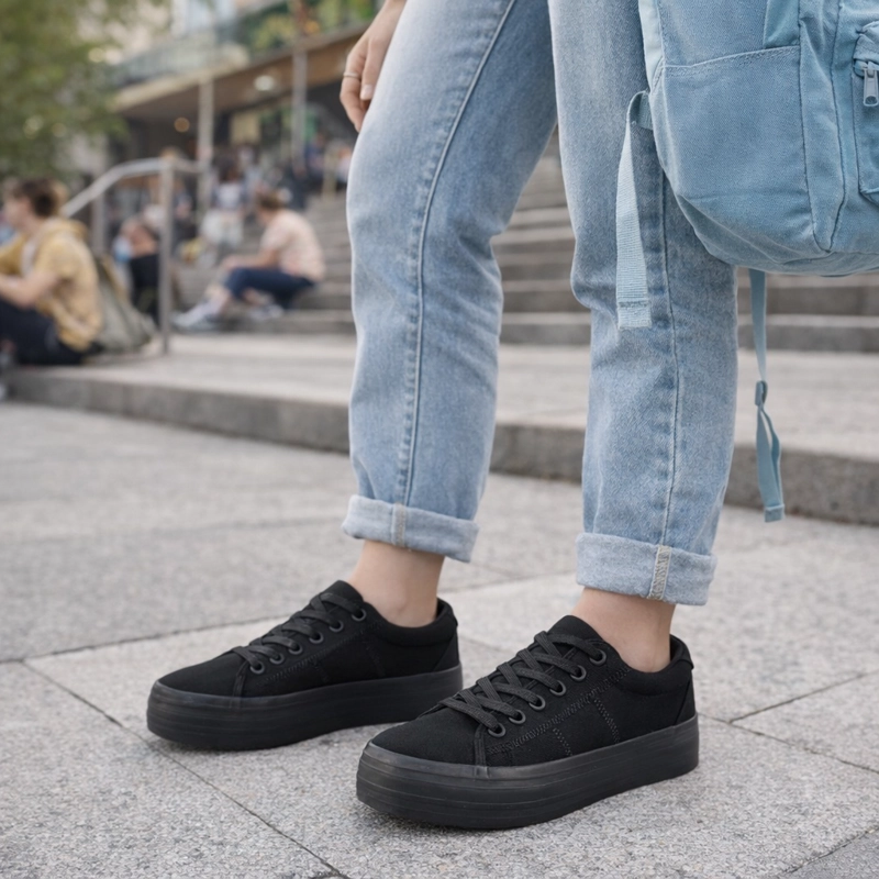 ZAPATILLA ESCOLAR SANGLI FULL NEGRO ALQUIMIA - 5